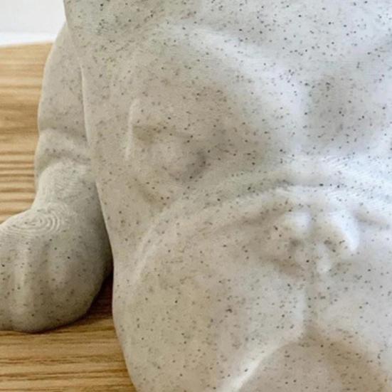 French Bulldog Planter Pot Resin Statue Figurine Succulents Herb Plants Flower Pot Container Home Balcony Garden Decoration