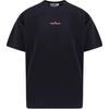 Combed Organic Cotton 21002RC T-shirt Black/Red Men Streetwear K1S1521002-RCS0153-V0029