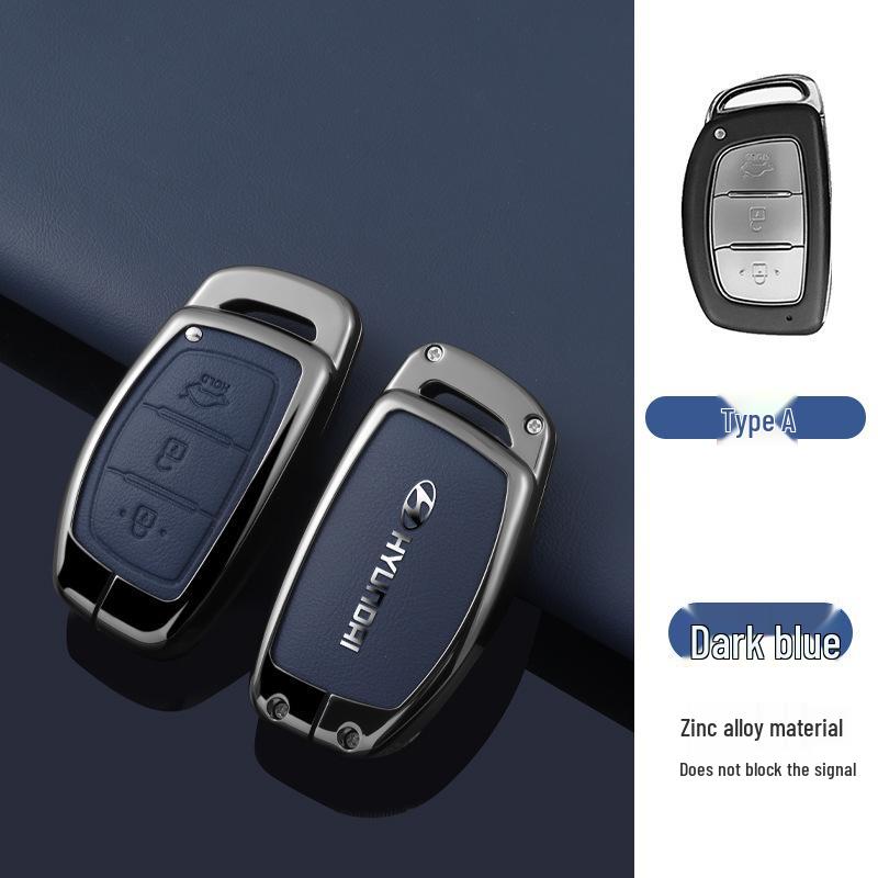 Key Cover Compatible with Beijing Hyundai Ix35, Elantra, Festa, Verna, Ix25, Santa Fe - Premium Men's Bag Case
