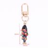9Pcs Cartoon Fish Keychain Set Cute Alloy Metal Animal Key Rings With Lobster Clasp Multi-Functional Bag Charm Decor Ideal Gift