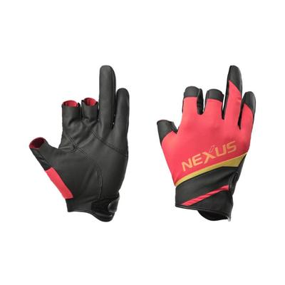 SHIMANO Nexus Stretch XL Handschuhe, 3-teiliger Schnitt, GL-104Y, Rot,