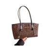 Unique Retro Leopard Print Underarm Bags Large Capacity Modern Leather Shoulder Bags Handbags Luxury Tote Bag Work