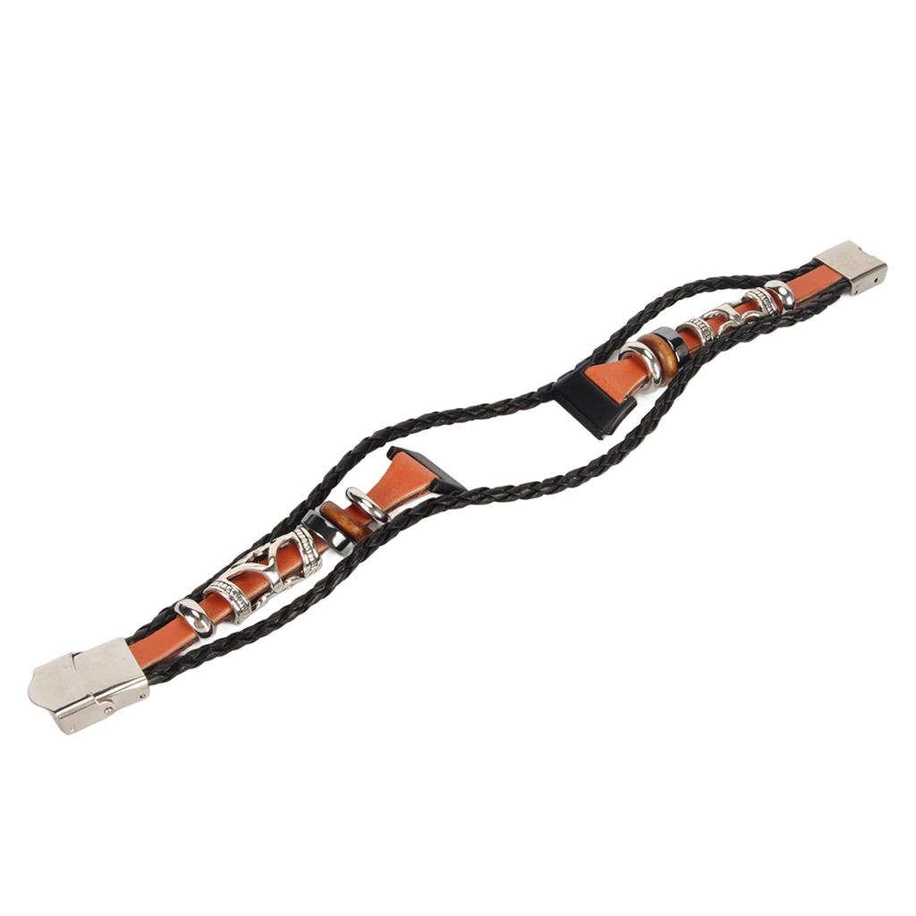 Smartwatch Strap Retro Stylish Comfortable Leather Sturdy Stainless Steel Buckle Replacement Bracelet for Huawei Band 7