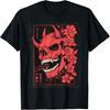 Demon Face Skull Japanese Art Devil Oni Harajuku Aesthetic T-Shirt