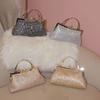 creativity, foreign style small bag, versatile clip chain, diamond-encrusted messenger bag, dinner bag.
