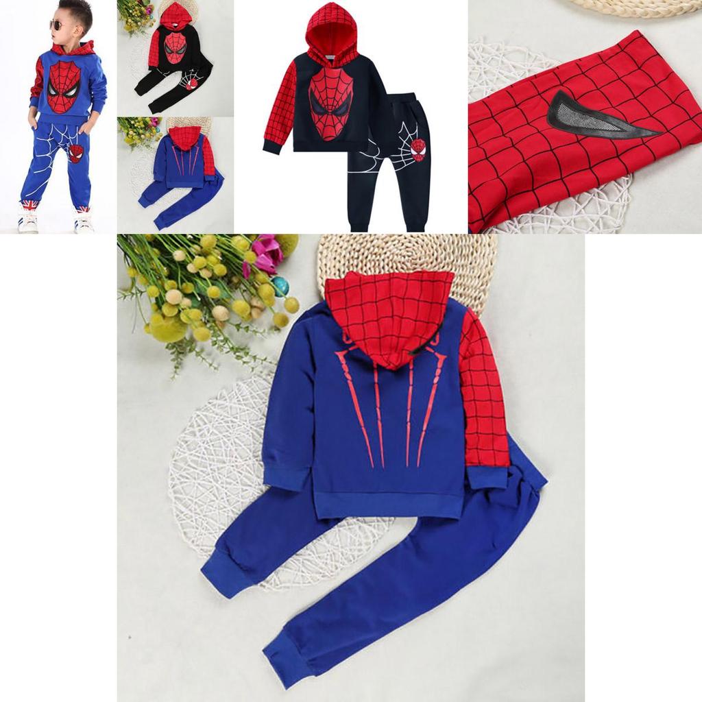 Confort Miraculos cu Set de Trening cu Hanorac și Pantaloni cu Mânecă Lungă Spiderman pentru Băieți (2 buc)