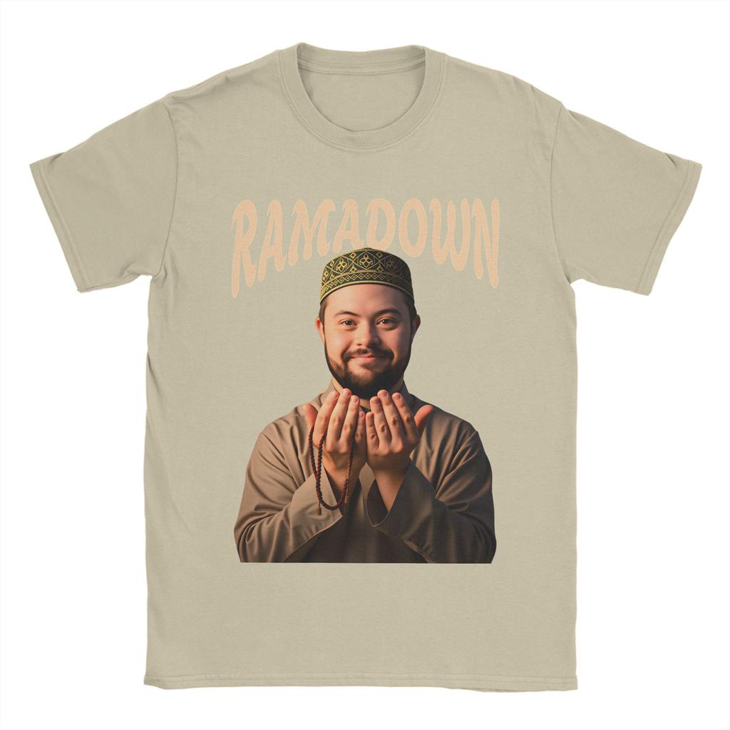 RAMADOWN MEME T Shirts Men Cotton Funny TShirt Round Collar  Tee Shirt Short Sleeve Tops New Arrival