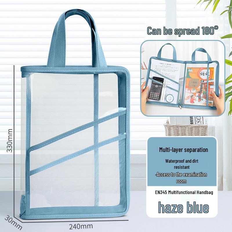 Multifunctional Transparent PVC Accordion Document Bag