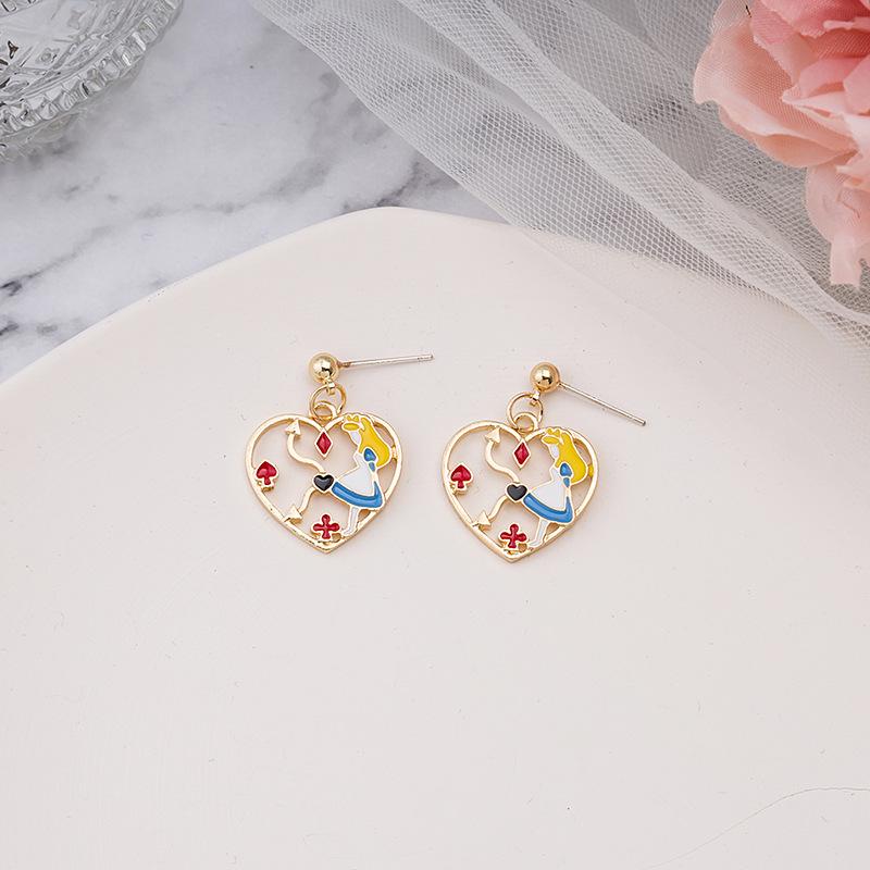 925 Silver Alice Bunny Earrings - Sweet, Fresh, Cartoon Style for Students & Women
