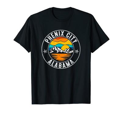 Retro 70er 80er Phenix City Alabama AL T-Shirt