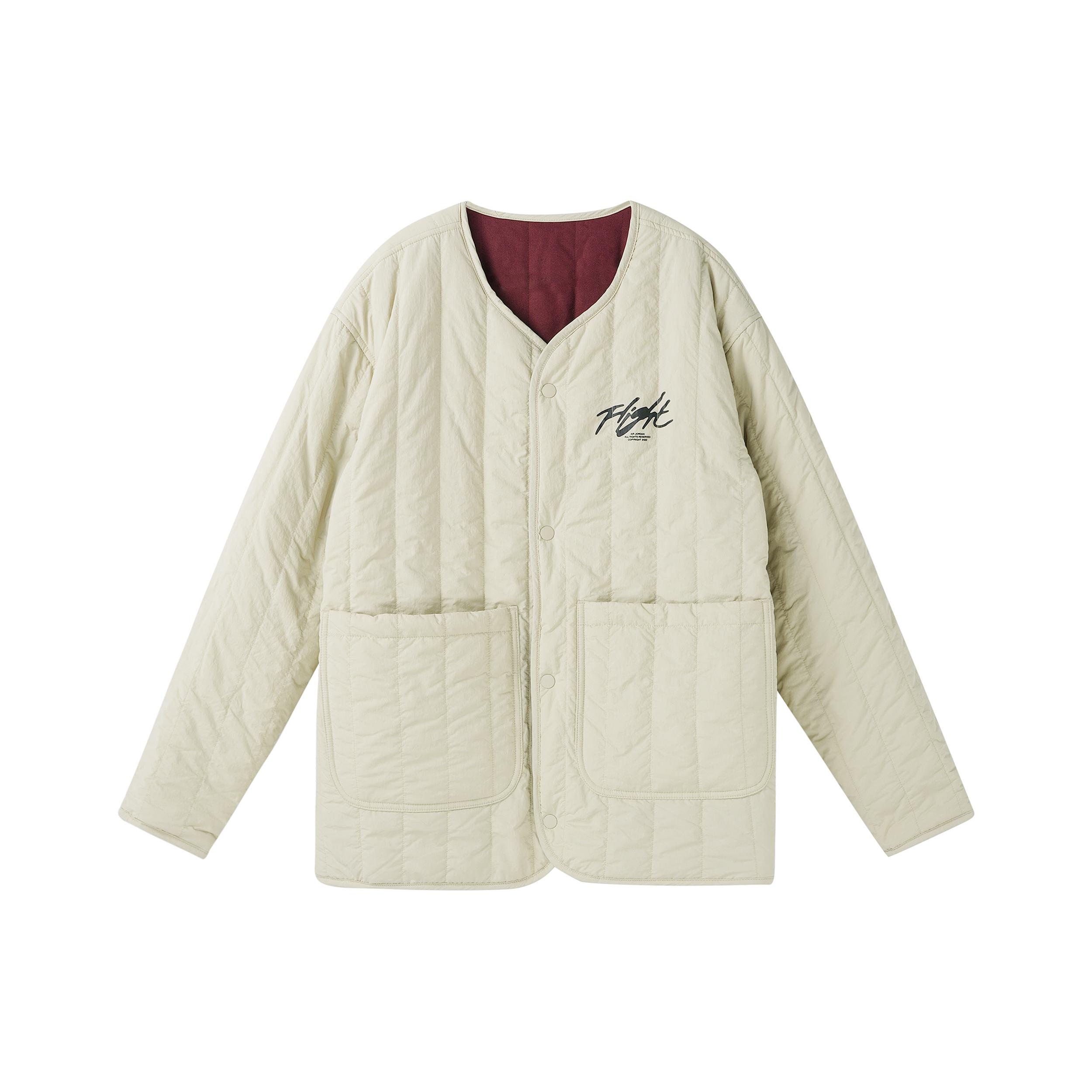 Jordan Flight Puffer Jackets Men s Crew Neck Moderate Quilted Padded Jacket DX4350-680 S