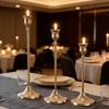European Style Exquisite Metal Candlestick Elegant Rustproof Candle Stand for Wedding Table Home Dinner Decor