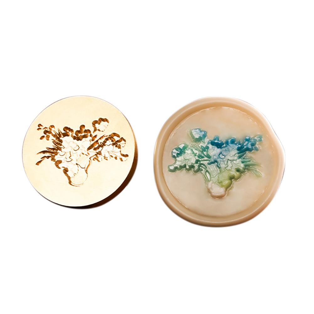 New Sealing Wax Stamp Vintage Flower Lily Tulips Seal Wax Stamp Christmas Wax Seal Stamps For Wedding Invitation Scrapbook Decor