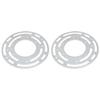2 Set Light Fixture Mounting Bracket 4in Universal Lighting Steel Circle Crossbar Ceiling Fan Plate Complete Accessories