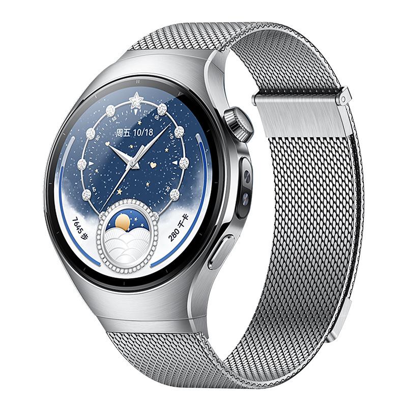 Lückenloser Riemen für Huawei Watch 5 46mm 42mm Metall magnetisch Luxus Edelstahl Armband band correa Huawei Watch5 46 mm band