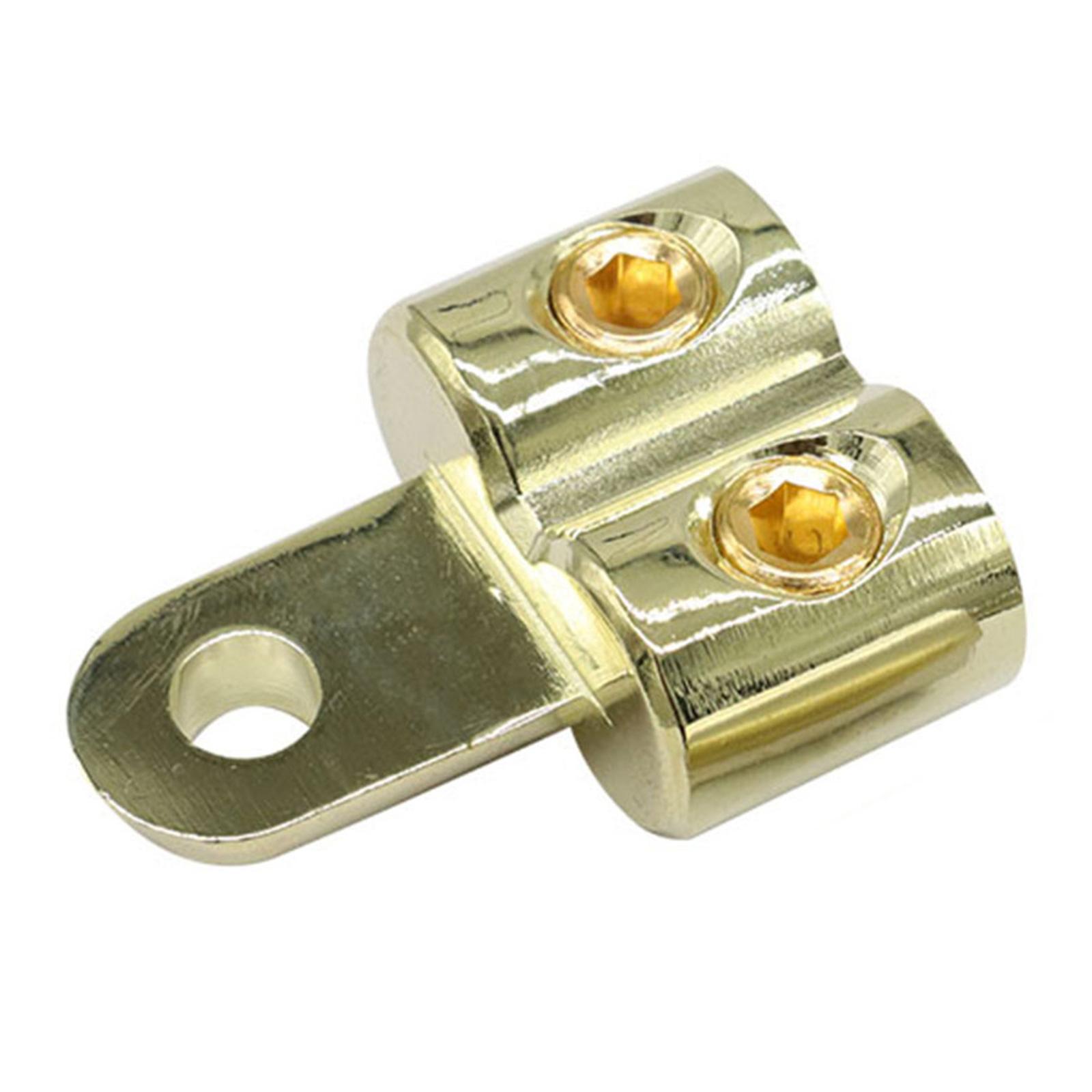 

Dual Output Car Stereo Amp Distribution Block 2 Way Power Connector High Power Car Audio Distribution Block for Vehicles 0 золотой