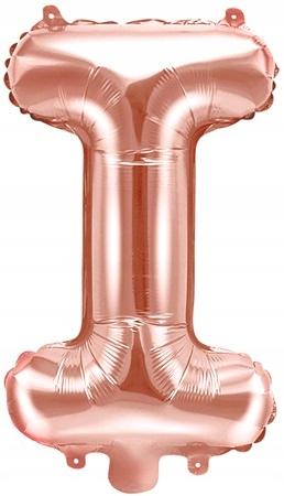 Foil Balloon Letter "I", 35Cm, Rose Gold 1pc
