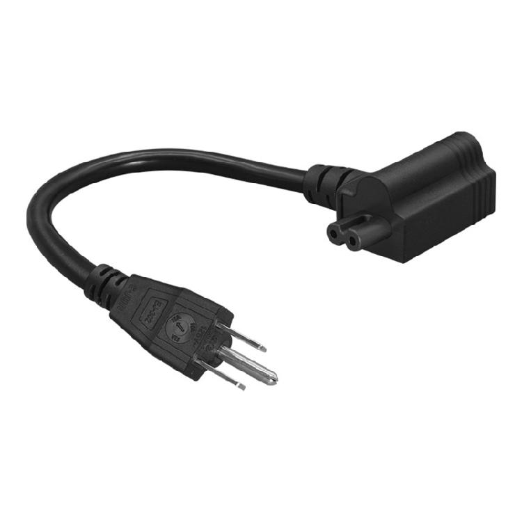 Y Shaped 14AWG Extension Splitter Cord 3 Prong NEMA 5 15P To 5 15R and C7 Power Cable for Electronics and Appliances