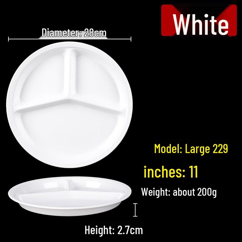 Melamine Divided Meal Tray