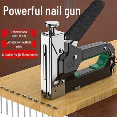 4-in-1 Industrial Grade Staple & Brad Nailer for Furniture & Woodworking