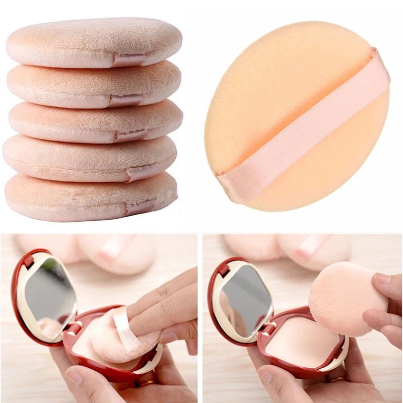 5/10Pcs Professional Round Shape Facial Powder Foundation Puff Portable Soft Cosmetic Puff Makeup Foundation Sponge Beauty Tool