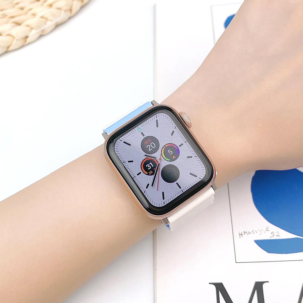 Einfaches MagnetverschlussbandFür Apple Watch Ultra 9 8 7 49mm 45mm 41mm Silikonband Für iWatch 6 5 4 SE 44mm 40mm 42mm