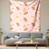 Capybara Birthday Party Pattern Patterned Tapestry Decorative Wall Hanging, Home Bedroom Living Room Decor