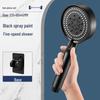 Black Warrior Pressurized 5-Speed Shower Head