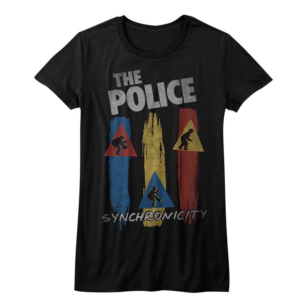 Ladies The Police Synchro Music T-shirt Tops Tees Men's Women's Unisex