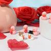 6/12Pcs Wedding Ducks Figurines Bride Groom Ornaments For Valentine Gift Decor