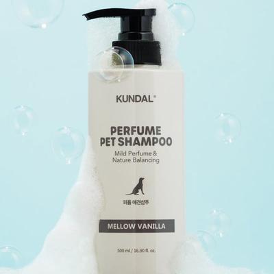 [Pet] Kundal Mild Care Perfume Dog Shampoo Mellow Vanilla Scent 500 Ml