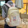 Schoolbag Backpack Female Trend Versatile Travel Backpack Large Capacity Casual Computer Bag Cute Versatile Male Student School Bag