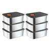 Stainless Steel Lunch Box with Vented Lids Reusable Metal Meal Prep Boxes Stackable BPA-Free Food Container for Snacks On-the-Go Meals
