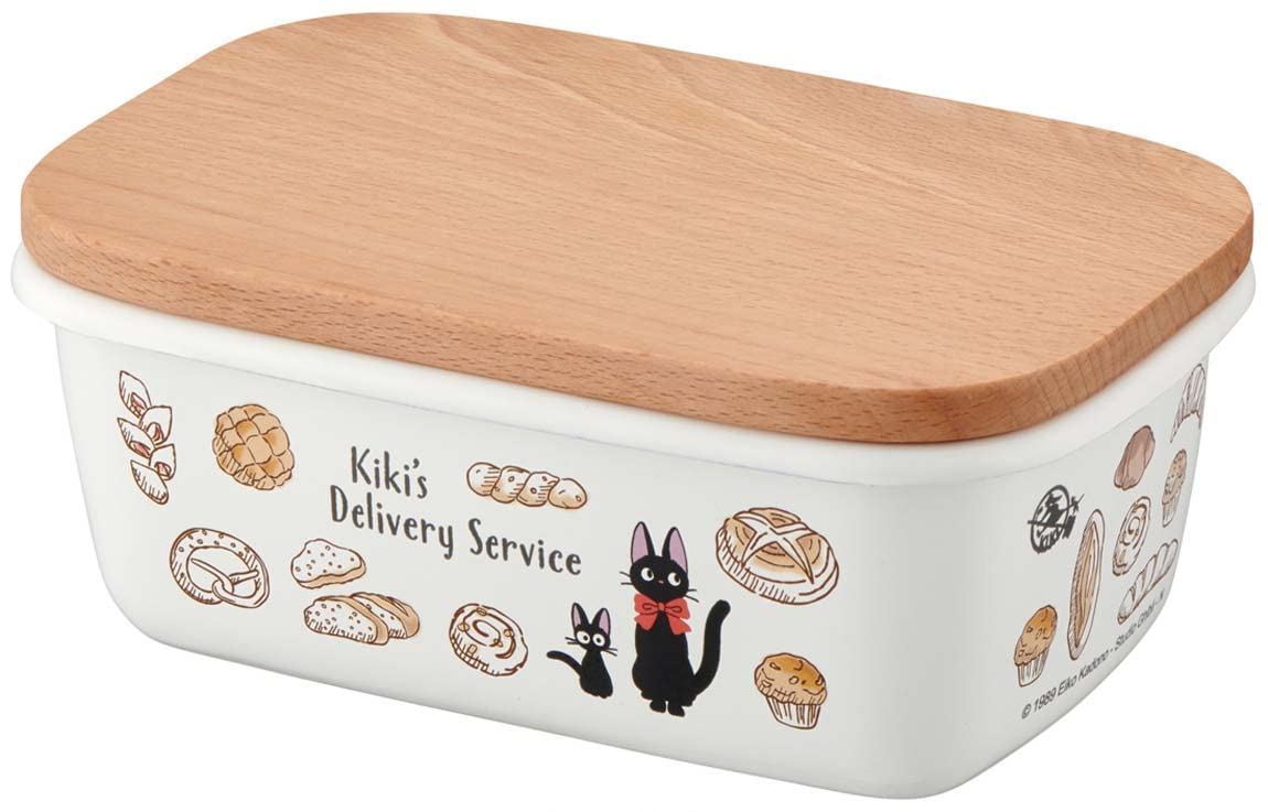 

Skater Enamel Butter Case, 500ml, Wooden Lid, Studio Ghibli Kiki s Delivery Service ENBT5-A