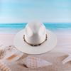 New beach straw hat European beautiful women top hat summer outdoor shading sun protection big brim sun hat