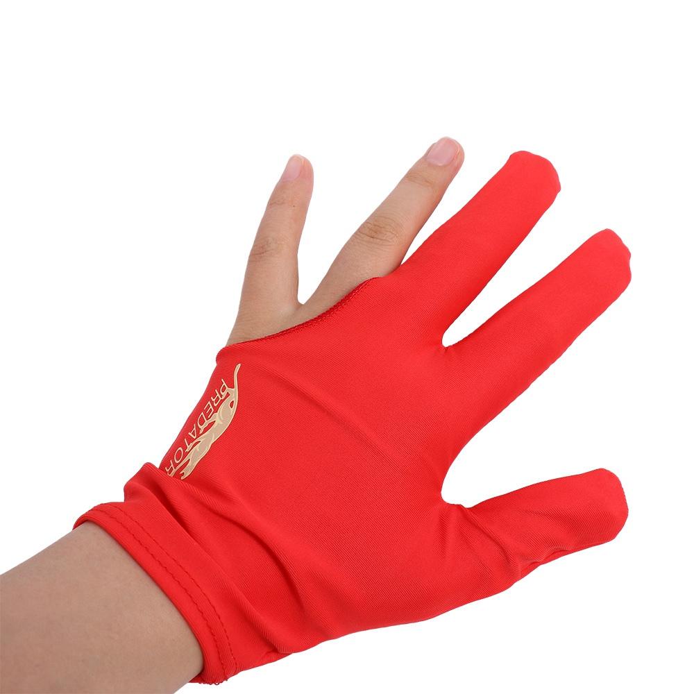 Gloves Non Slip Left Hand Gloves Three Finger Billiard Gloves Letter Snooker Billiard Gloves