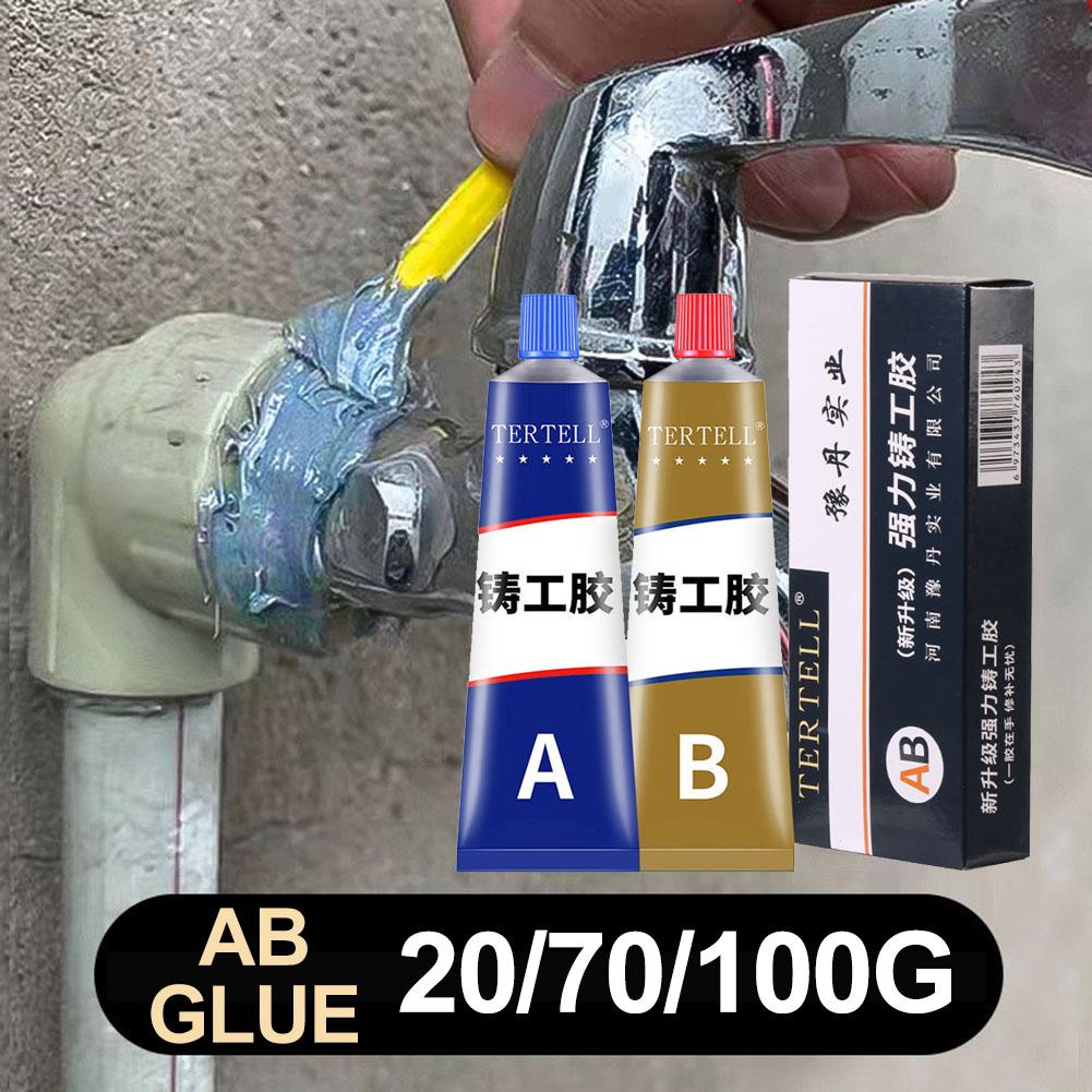 2PCS AB Glue Metal Repair Agent Strong Cold Welding Industrial Glue Heat Resistance Quick Drying Hard Plastics and Ceramics
