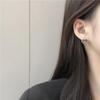 SUMENG New Elegant Featuring Black White Heart Shapes Stud Earrings Romantic Sweet Women Girl Fashion Jewelry Party Gifts