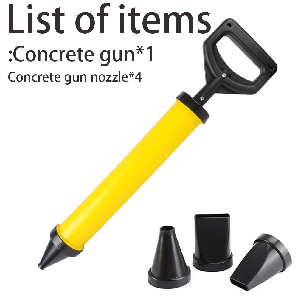 

Applicator Caulking Gun With 4 Nozzles Hand Tools Grouting Gun Cement Lime Pump Grouting Mortar Sprayer Grout Filling Tools жёлтый