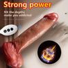 Super Strong Blue Rib Protrusion Simulation Electric Penis Dildo Masturbator Wireless Remote Control Heating Retractable Swing Sex Toys