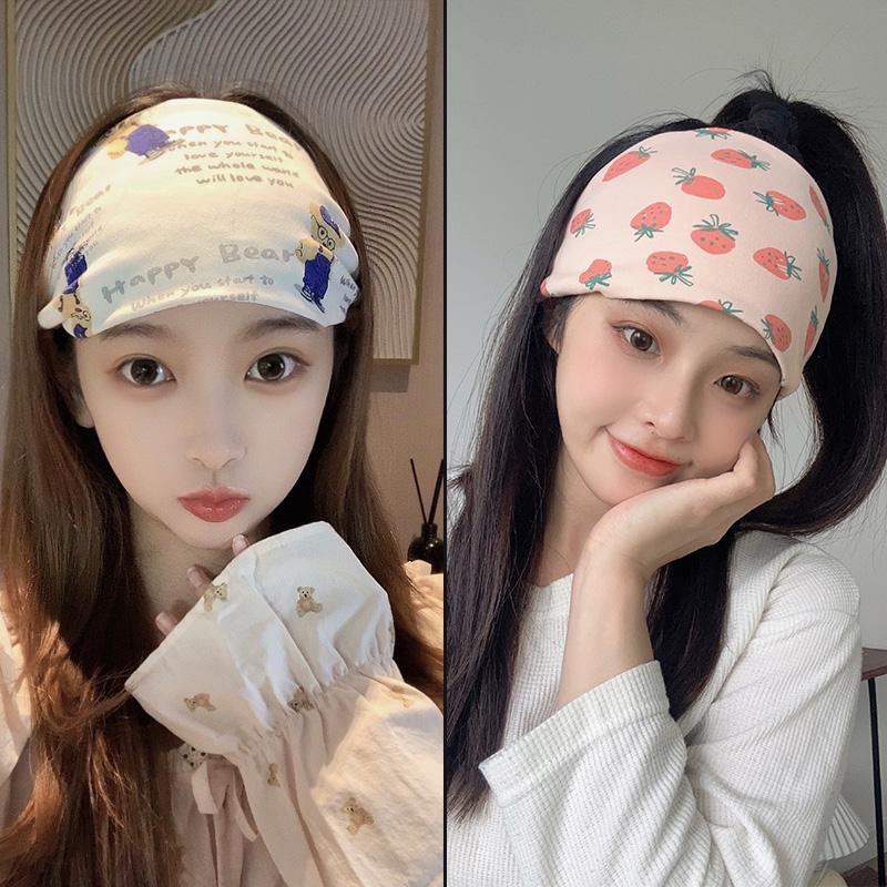 Breathable Maternity Headscarf: Cute, Cotton, Sweat-Absorbent Wide-Brim Hat for Spring/Summer