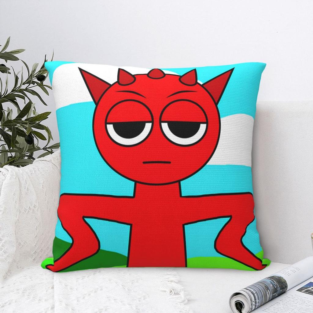 Pillow Cover S-Sprunki Game Graphic Cushion Cover 2025 New Fashion Pillow Case For Sofa Car Home Decor Pillowcases