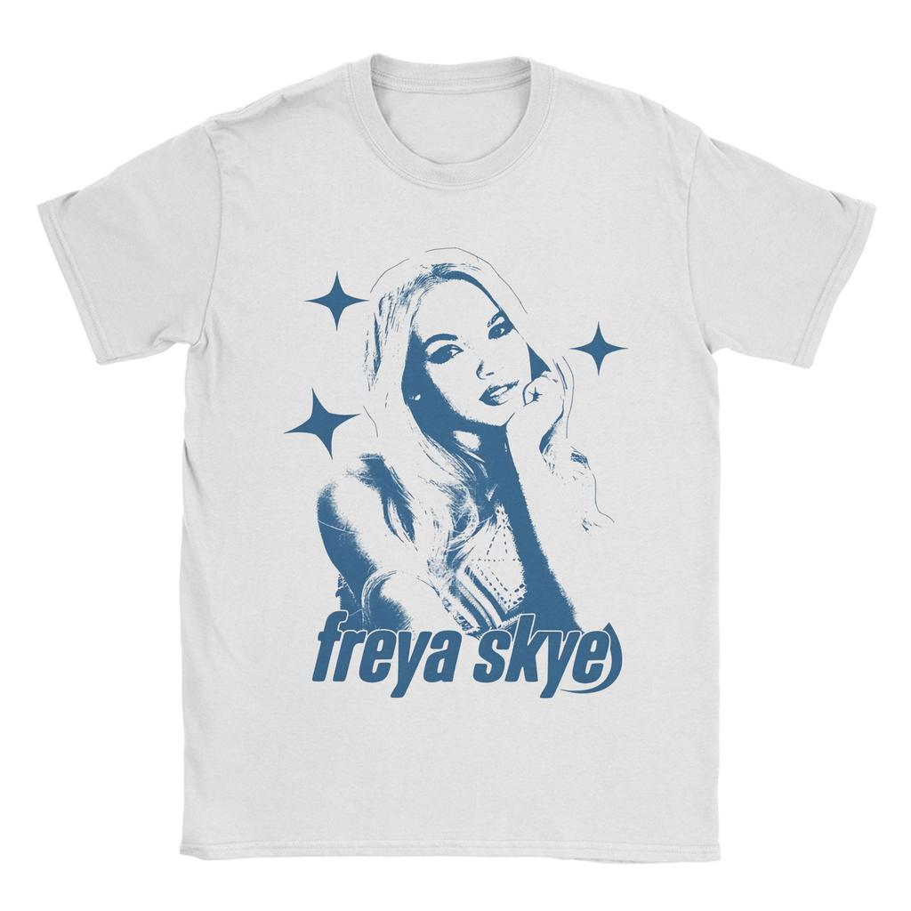 Vintage Freya Skye Music TShirt for Men O Neck Pure Cotton T Shirt  Short Sleeve Tees Graphic Printed Tops