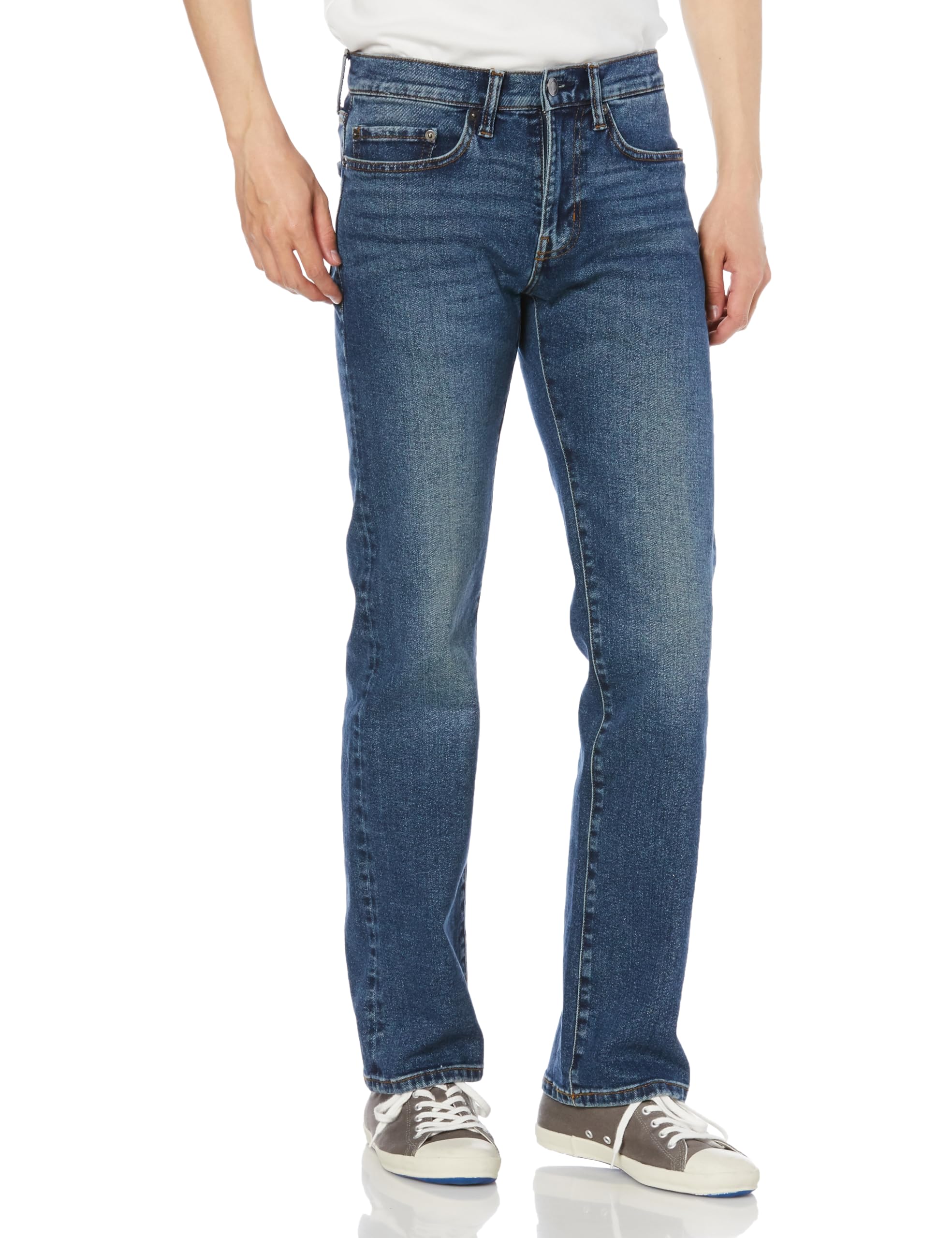 

Amazon Essentials Men s Straight Fit Stretch Jeans, Medium Wash, Size W32 / L29