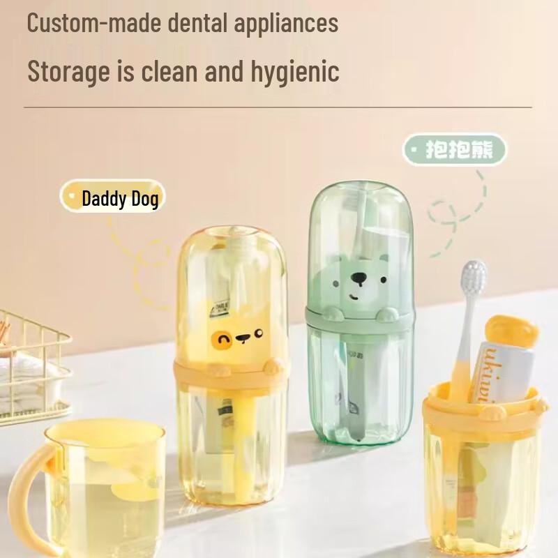 Portable Travel Toothbrush Holder & Rinse Cup
