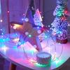 Impermeable Flexible LED Bronze Wire String Radiances For Christmas Tree Decoration Inside Multiple Manner