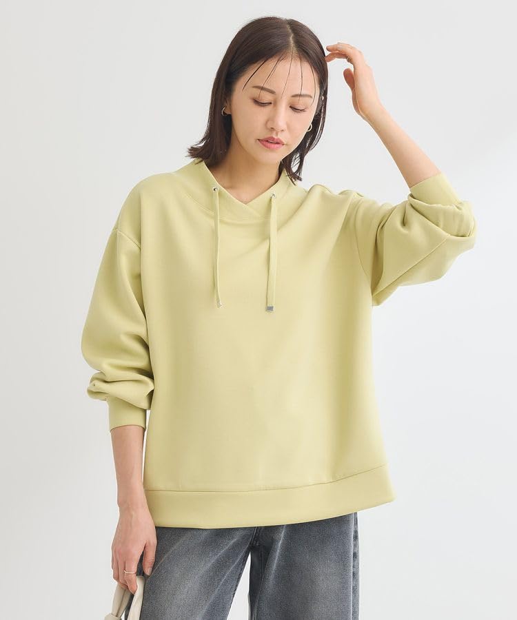 Pullover cardboard collar lime green [Green Parks] sweater, pullover, women's,