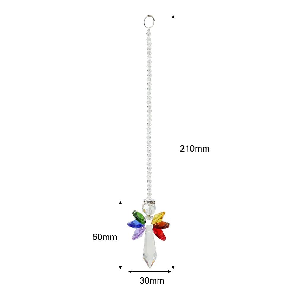 Colorful Octagonal Stone Tree Of Life Crystal Glass Pendant DIY Crystal Pendant Decoration Outdoor Light And Sun Catcher Crafts