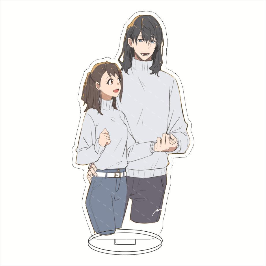 Anime Suzumeno Tojimari Suzume Movie Acrylic Stand Model Plate Decoration Desk Figure Display Girl Gift Artist Products Standee