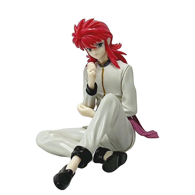 Anime YuYu Hakusho Yuusuke Urameshi Kurama Figure Fleeting Shadow PVC Cute Version Model Children's Gift Toys 9